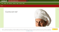 Desktop Screenshot of cucina.it
